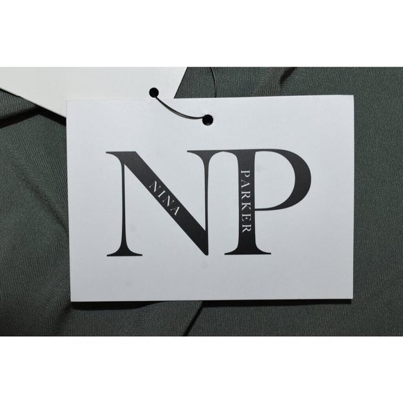 Nina Parker Plus 1X Asymmetrical Bodysuit Blouse NWT MLT3845AFA - Picture 5 of 7